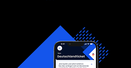 hvv Deutschlandticket auf einem Smartphone